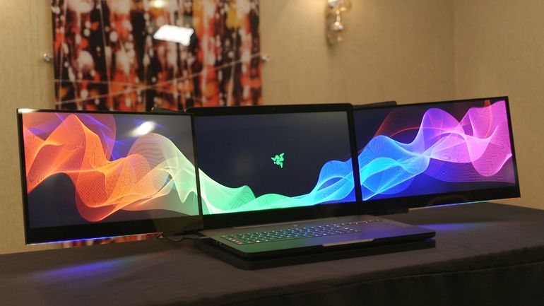 Фото - #CES | Компания Razer представила концепт ноутбука с тремя экранами